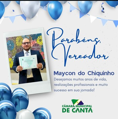 Vereador Maycon do Chiquinho