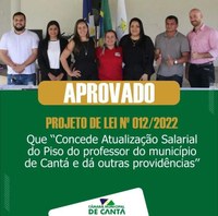 APROVAÇÃO DO PROJETO DE LEI Nº 012/2022