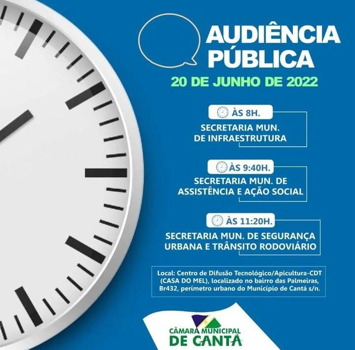 AUDIÊNCIA PÚBLICA 20 DE JUNHO DE 2022