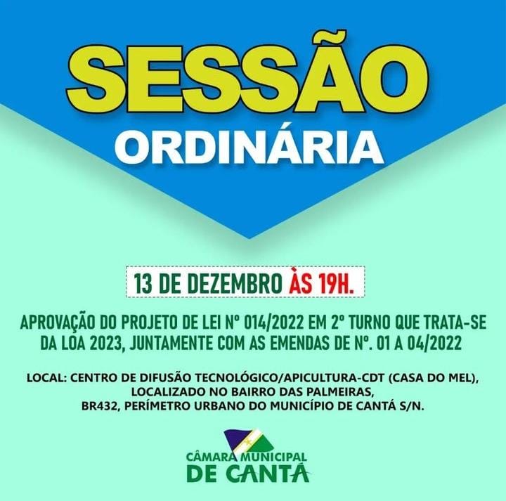 SESSÃO ORDINÁRIA