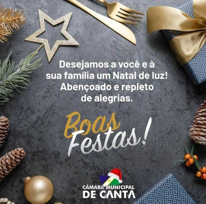 UM FELIZ NATAL A TODA POPULAÇÃO CANTAENSE