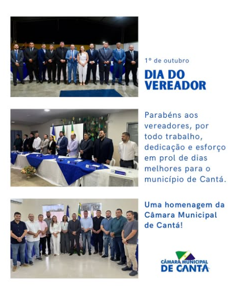 1º de outubro dia do Vereador