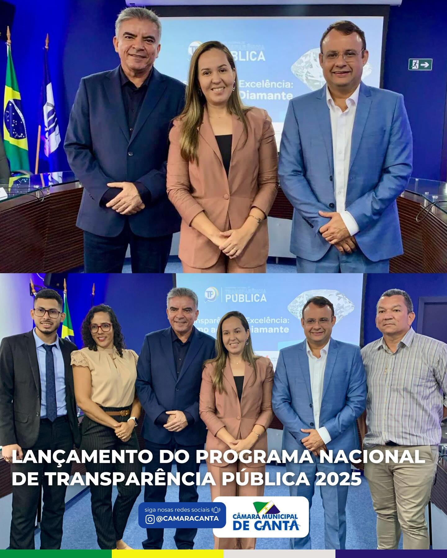 Câmara Municipal de Cantá presente no lançamento do Programa Nacional de Transparência Pública 2025