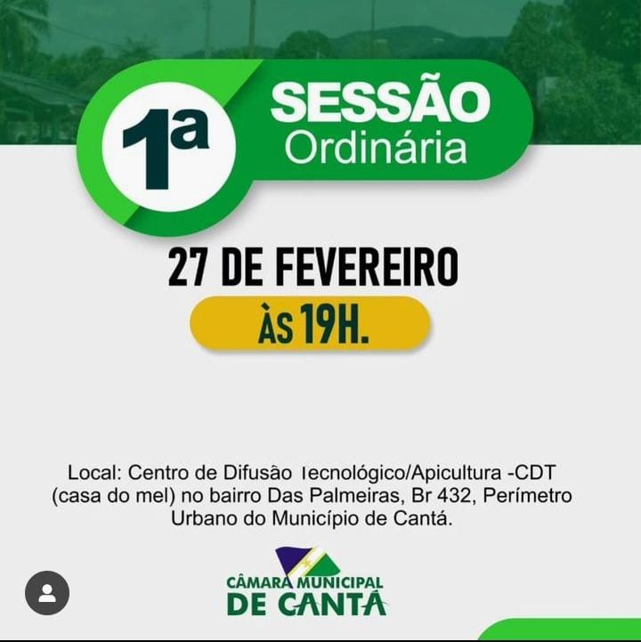 SESSÃO ORDINÁRIA